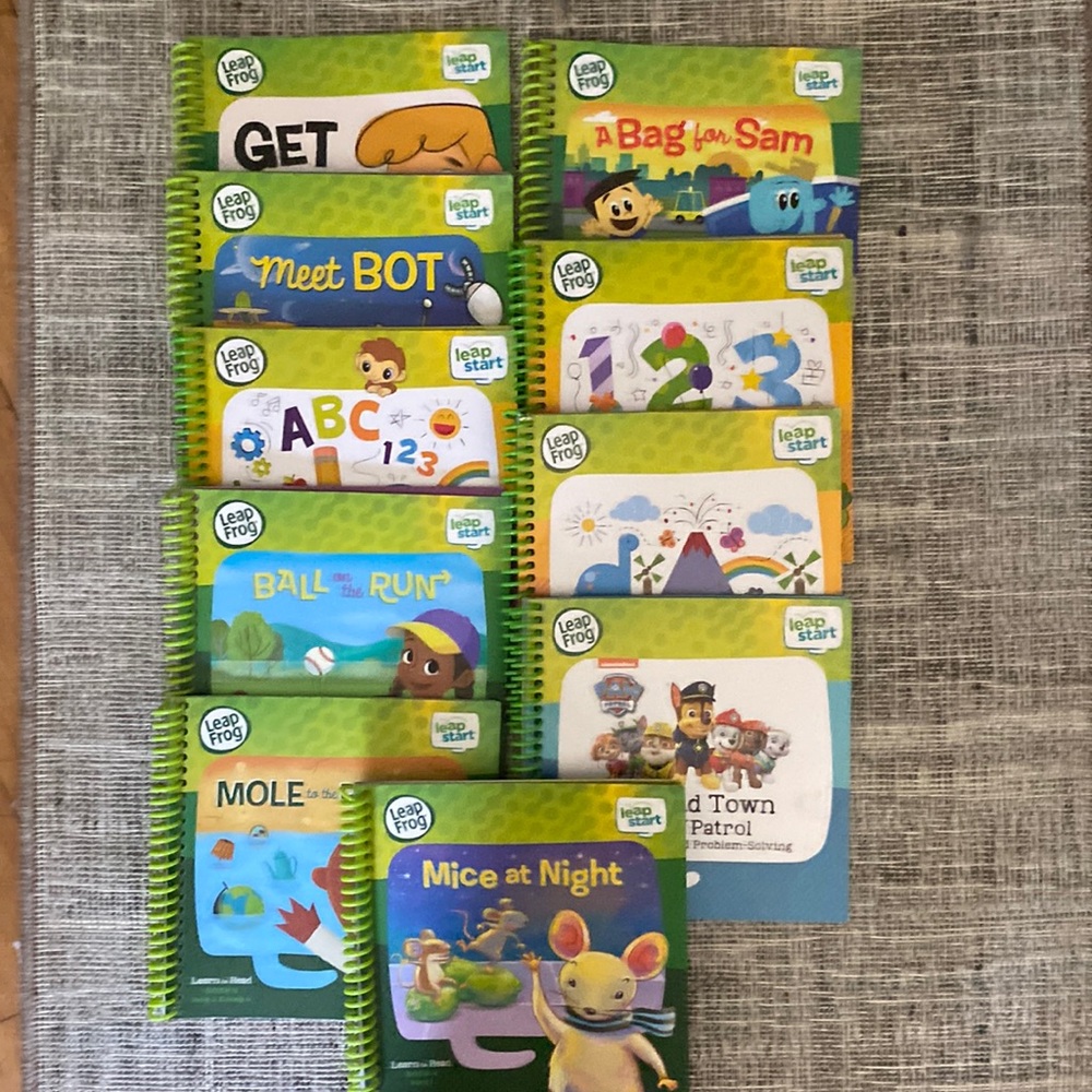LeapFrog books leapstart 10 book bundle lot